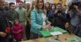 Susana Díaz votando este domingo en las elecciones andaluzas. EFE/Julio Muñoz