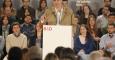 El secretario general del PSOE, Pedro Sánchez, durante su intervención  en una conferencia sobre el mundo rural y los pequeños municipios en Puebla de Sanabria (Zamora). EFE/Mariam A. Montesinos