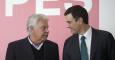 Pedro Sáchez con Felipe González, en una reciente reunión en Madrid de dirigentes socialistas eurpeos. REUTERS