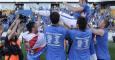 Los jugadores del Real Oviedo celebran el ascenso a Segunda División tras su victoria ante el Cádiz. /EFE