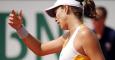 Muguruza se lamenta durante el partido. EFE/IAN LANGSDON