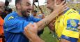 Los jugadores del Las Palmas celebran el ascenso. EFE/Elvira Urquijo A.