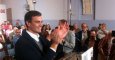 Pedro Sánchez en el acto en Burgos.- EUROPA PRESS