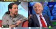 El secretario general de Podemos, Pablo Iglesias, y el periodista Eduardo Inda, en uno de sus cara a cara en el programa 'La Sexta Noche'