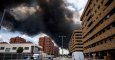 La nube tóxica, vista desde la urbanización El Quiñón de Seseña. EFE/Ismael Herrero