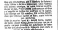 Un recorte de periódico que informaba del bombardeo de Valencia por seis aviones fasciosos.