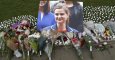 La diputada Jo Cox, en una fotografía en el homenaje en la Plaza del Parlamento, de Londres