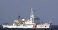 Fotografía fechada el 14 de mayo de 2014 muestra muestra un barco de la guardia costera china mientras navega en las aguas en disputa en el mar de la China Meridional, al este de Palawan, Filipinas. EFE