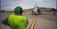 F-18 en la Base Aérea de Gando (Canarias). Ejército del Aire