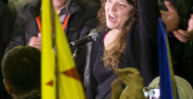 La alcaldesa de Berga (Barcelona), Montse Venturós, que se negó a comparecer ante el juez cuando fue citada los pasados 5 de abril y 17 de octubre por dos delitos electorales./ EFE