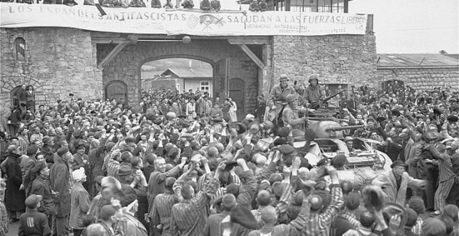 Liberación del campo de concentración de  Mauthausen en 1945.  DONALD R. ORNITZ