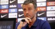 Luis Enrique, entrenador del Barcelona, en la rueda de prensa previa al partido contra el Real Madrid.