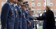 La ministra de Defensa, María Dolores de Cospedal, a su llegada al Cuartel General del Ejército del Aire, momentos antes de presidir hoy la reunión del Consejo Superior del Ejército del Aire. EFE/Sergio Barrenechea