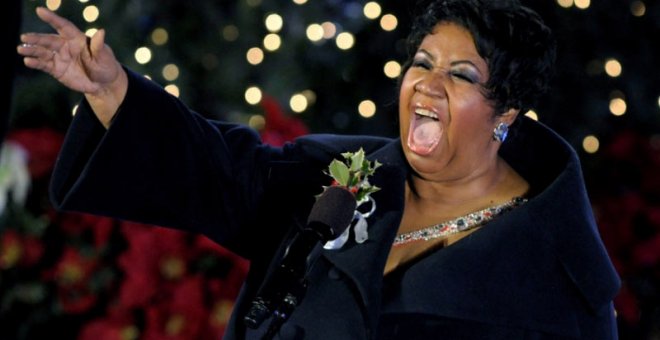 Aretha Franklin durante una actuación en directo hace unos años. | EFE (ARCHIVO)