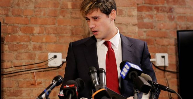 Milo Yiannopoulos anuncia en Nueva York su dimisión. | REUTERS