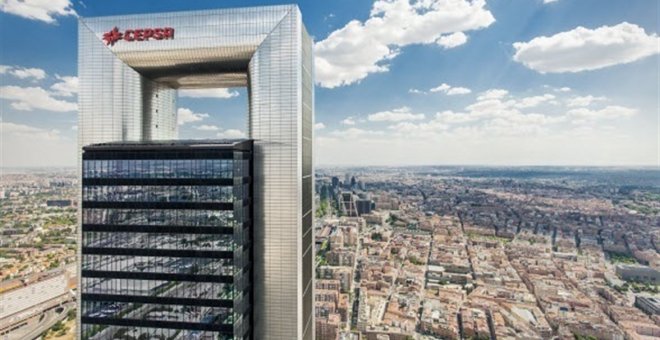 Sede de Cepsa en una de las cuatro torres de la zona norte de Madrid. E.P.