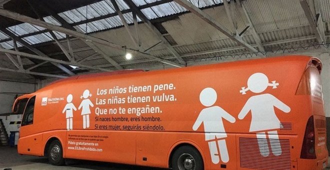 Autobús de Hazte Oír. E.P.