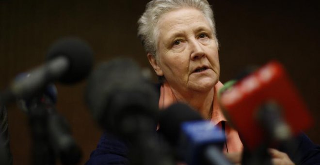 Marie Collins, en una una rueda de prensa en Roma. Tony Gentile/Reuters