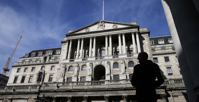 El edificio del Banco de Inglaterra en la City londinense. REUTERS