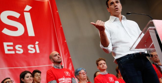 Pedro Sánchez durante un acto. | EP