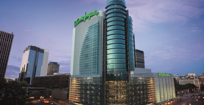 Edificio de El Corte Inglés de Castellana, en Madrid. E.P.