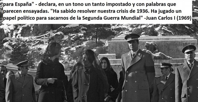 Juan Carlos I en el Valle de los Caídos