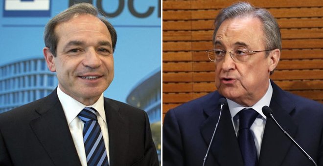 Marcelino Fernández Verdes y Florentino Pérez. EFE