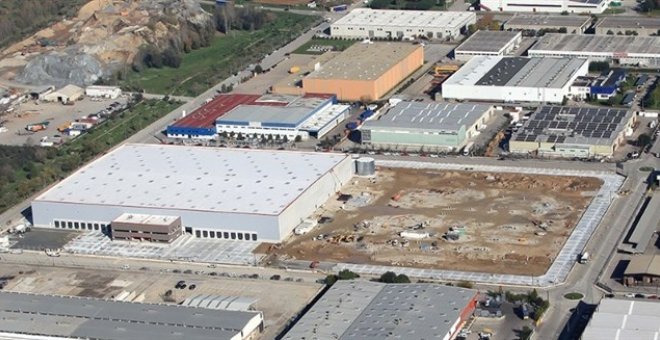 Vista área del centro logístico de Amazon en  Martorells. Ajuntament de Martorelles