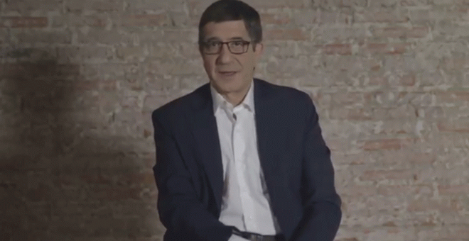 El precandidato socialista a la Secretaría General del PSOE, Patxi López, lanza un vídeo de cara a las primarias del partido.