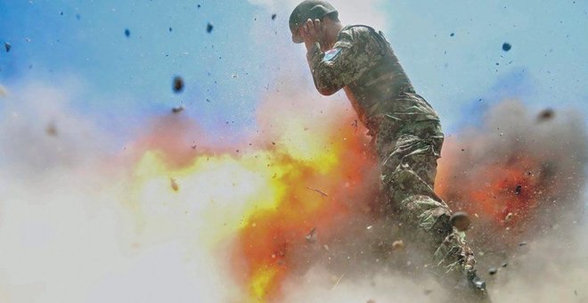 La última fotografía que tomó la soldado Hilda Clayton antes de morir./BBC