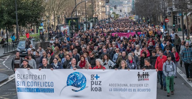 Movilización de la plataforma GuraSOS contra la incineradora. /Facebook de GuraSOS