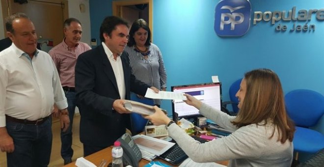 Miguel Moreno presenta sus avales. E.P.