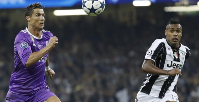 Cristiano Ronaldo, durante la final de la Liga de Campeones. / CHEMA MOYA (EFE)