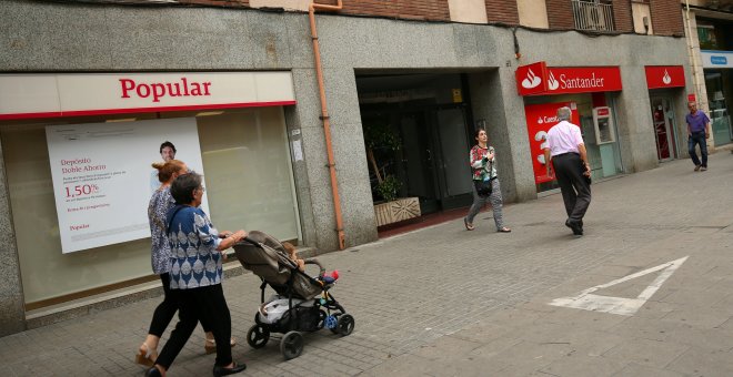 La capitalización bursátil de Banco Popular se desplomó en 2.735 millones de euros a lo largo de 2016.REUTERS