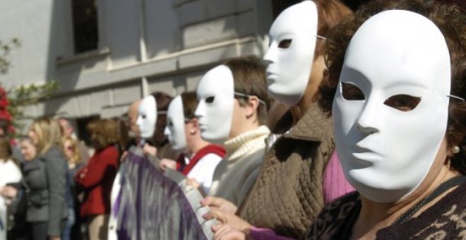 Manifestación contra la violencia machista.