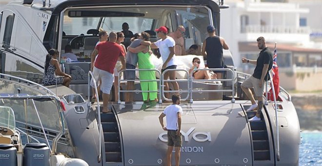 El yate alquilado por Cristiano Ronaldo para veranear en Formentera.