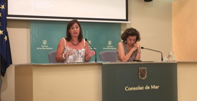 La presidenta de Baleares, Francina Armengol, en rueda de prensa / EUROPA PRESS