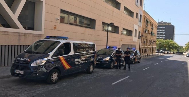 Dos unidades del Cuerpo Nacional de Policía. / EUROPA PRESS