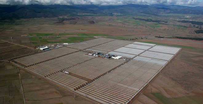 Planta termosolar Andasol, en el municipio de Aldeire (Granada) de ACS-Cobra Energía.