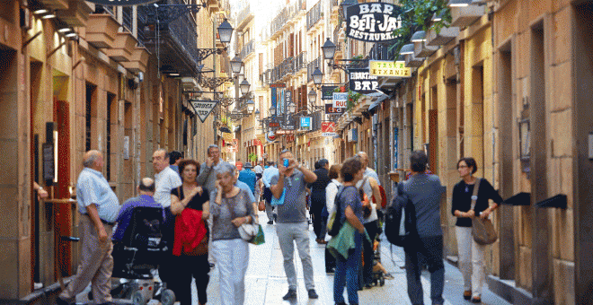 Fotografía de la parte vieja de Donostia. / DANILO ALBIN