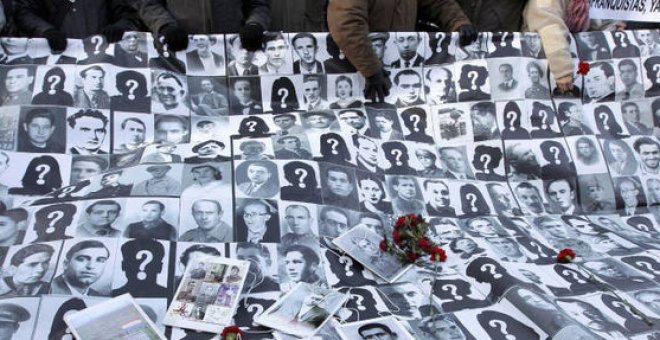 Fotografías de desaparecidos en el franquismo.- EFE