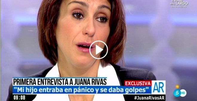 Juana Rivas en un momento de su participación en el programa de Ana Rosa en Tele5