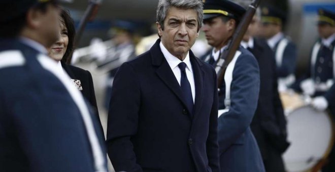 El actor Ricardo Darín durante el rodaje de 'La Cordillera'