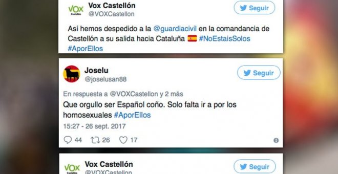 El tuit homófobo que provocó la reacción de Vox es un experimento universitario.