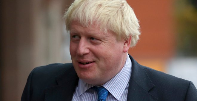 El ministro británico de Asuntos Exteriores, Boris Johnson,este domingo, antes de asistir a una conferencia del PArtido Conservador en Manchester. REUTERS/Hannah McKay