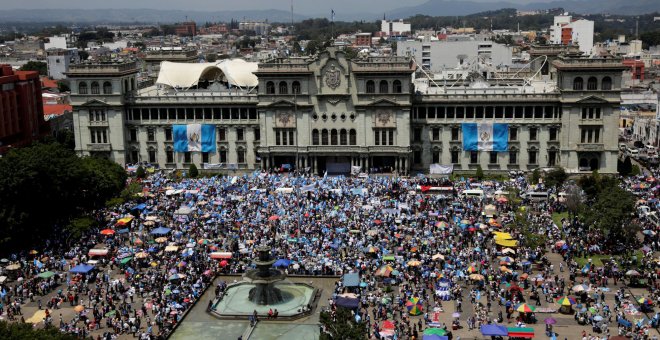 Protestas en Guatemala. /REUTERS