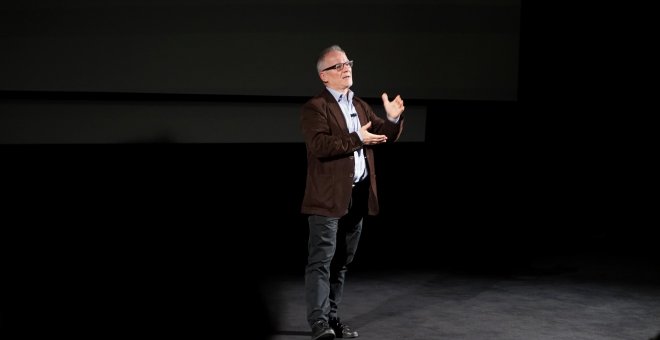 Thierry Frémaux comentando en vivo la película en la proyección especial en el Festival de San Sebastián. / MAMBRÚ