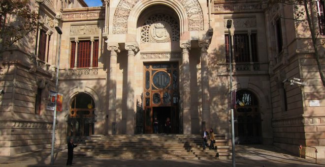 Fachada de la Audiencia de Barcelona.