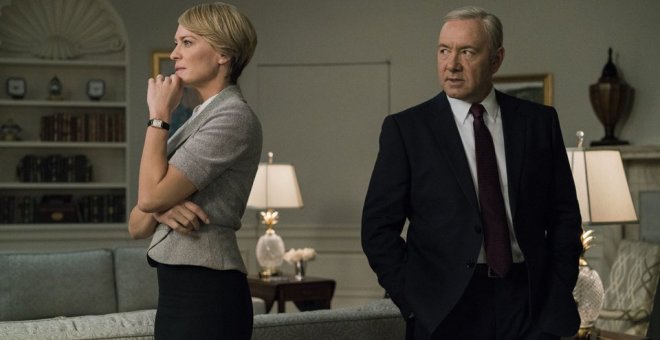 Los protagonistas de la serie 'House of Cards'.