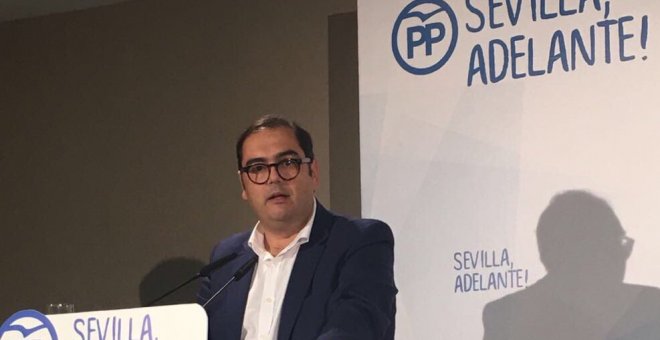 Fotografía de Twitter de Vicente (Chento) Agenjo, presidente del Partido Popular del municipio sevillano de Mairena del Aljarafe.